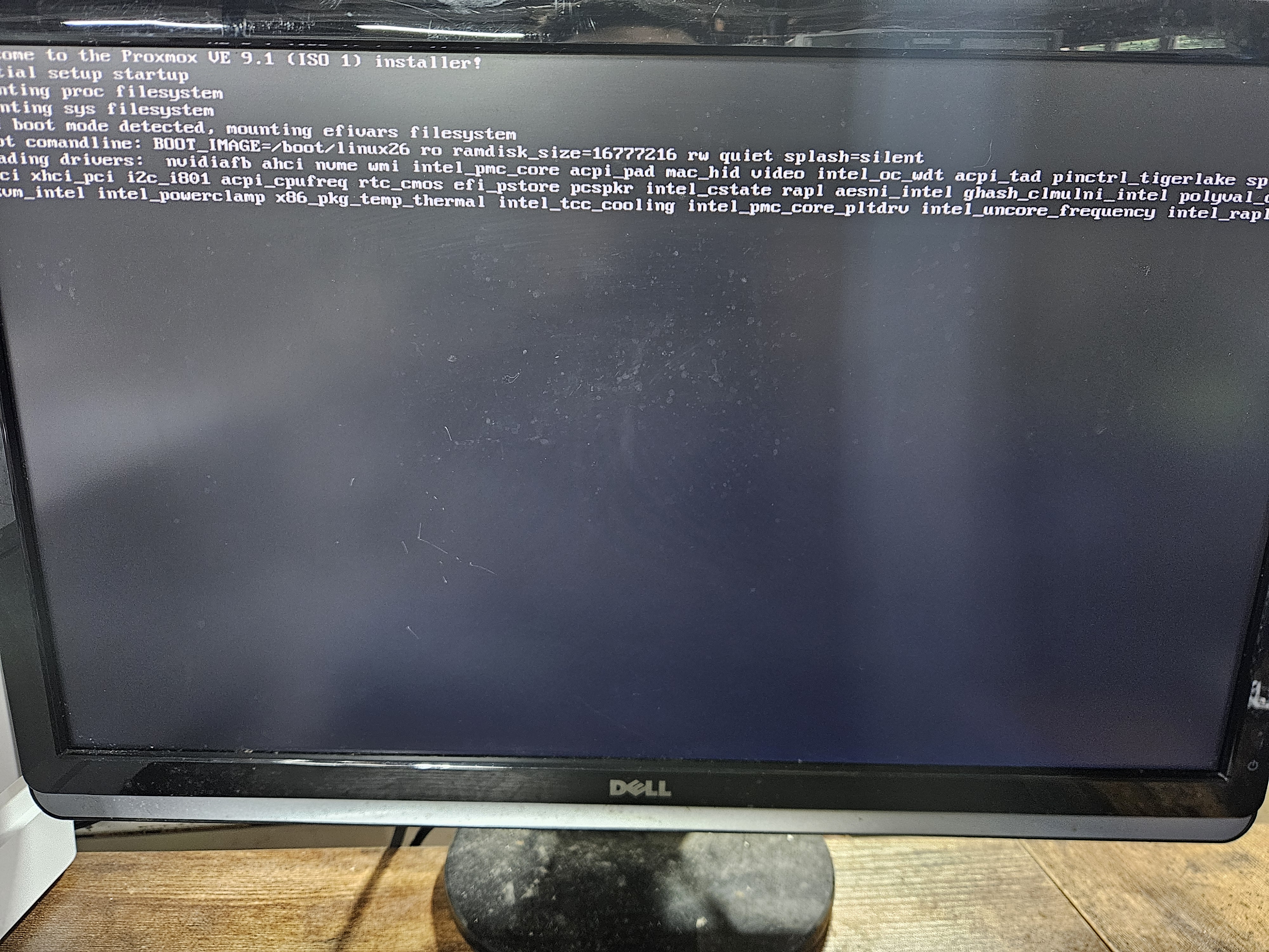 Frozen Proxmox GUI